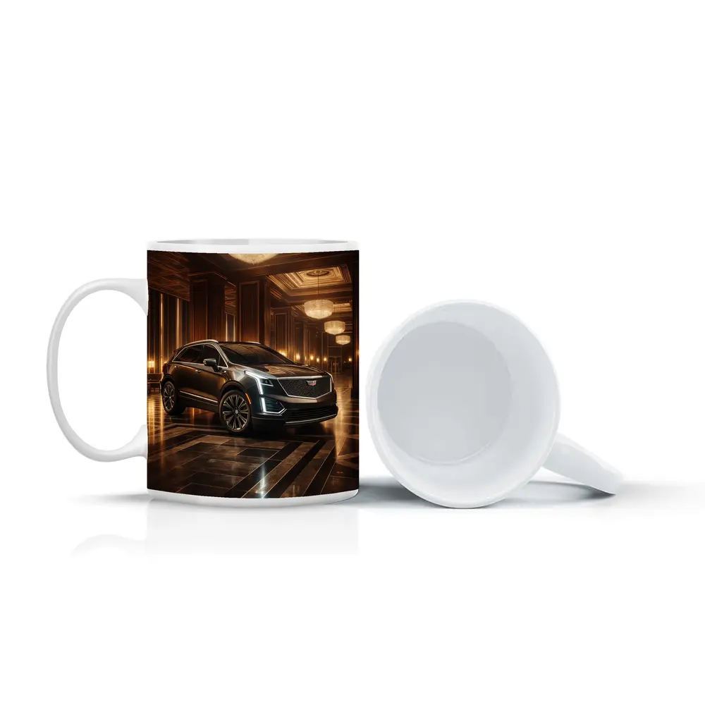 Cadillac XT5 Inside Luxury Hotel Lobby – Mugs