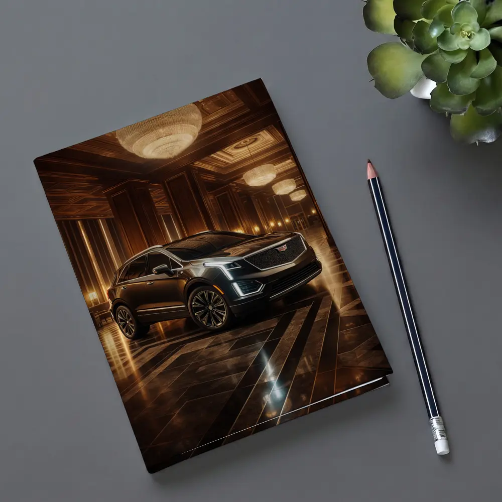 Cadillac XT5 Inside Luxury Hotel Lobby – Notebooks