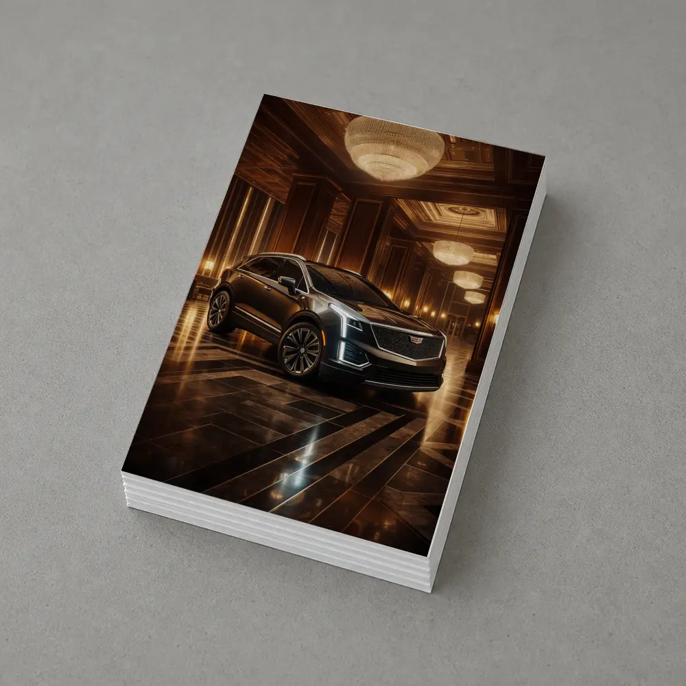 Cadillac XT5 Inside Luxury Hotel Lobby – Postcards