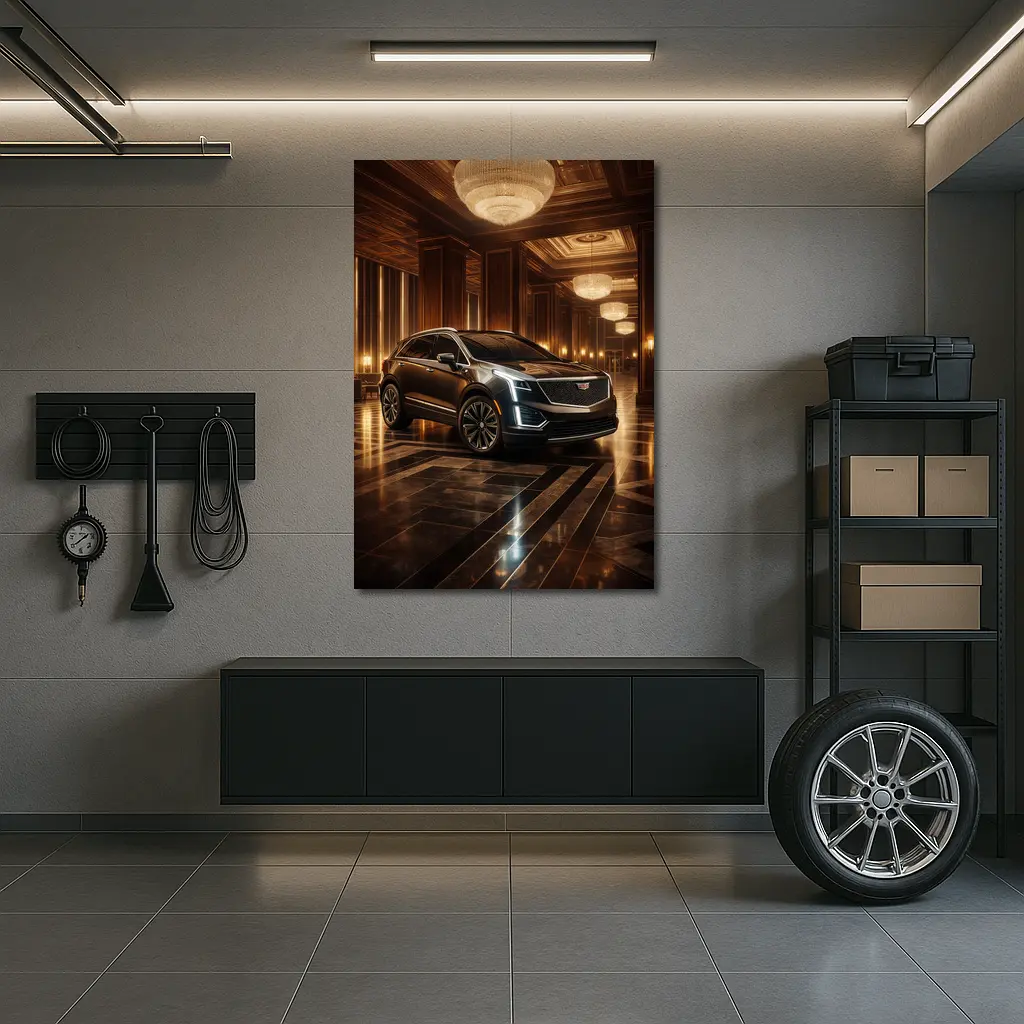 Cadillac XT5 Inside Luxury Hotel Lobby – Wall Art