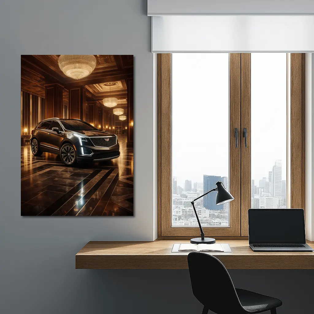 Cadillac XT5 Inside Luxury Hotel Lobby – Wall Art