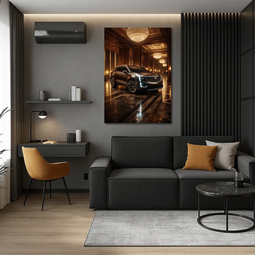 Cadillac XT5 Inside Luxury Hotel Lobby – Wall Art