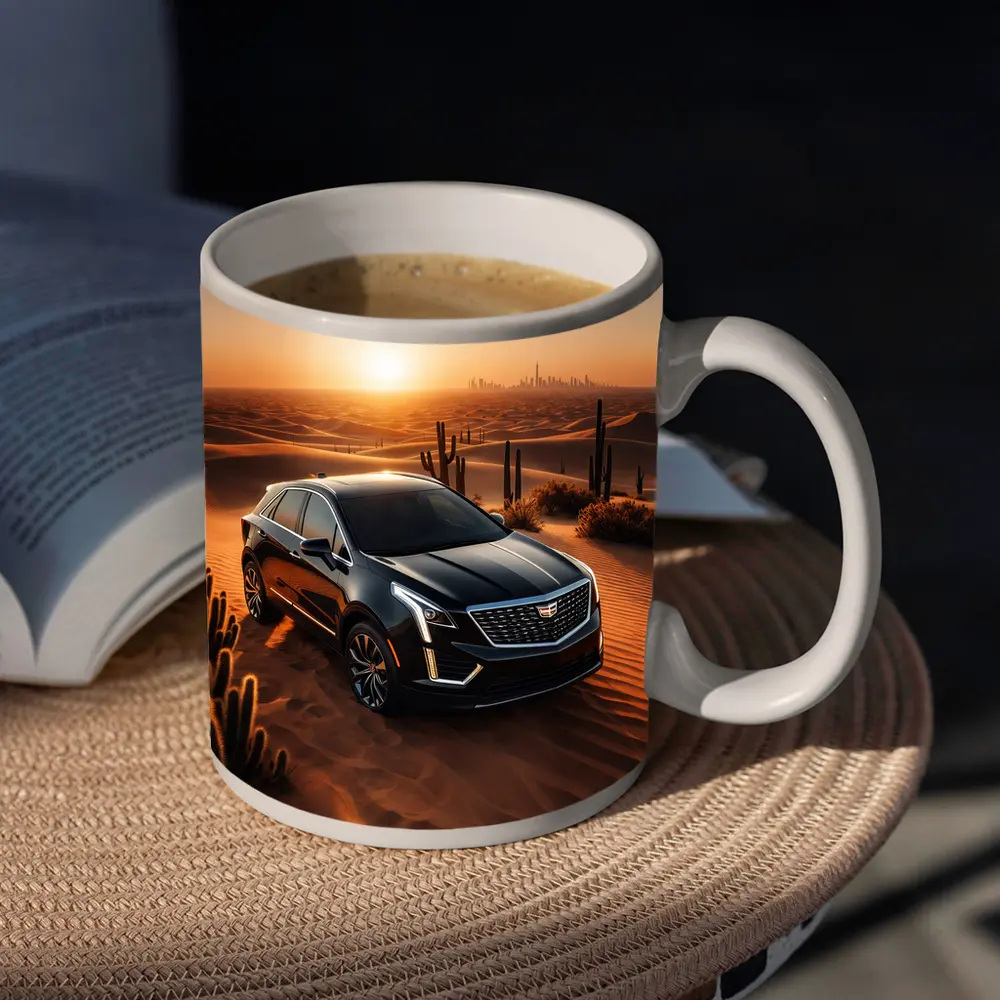 Cadillac XT5 Black SUV Desert Sunset – Mugs