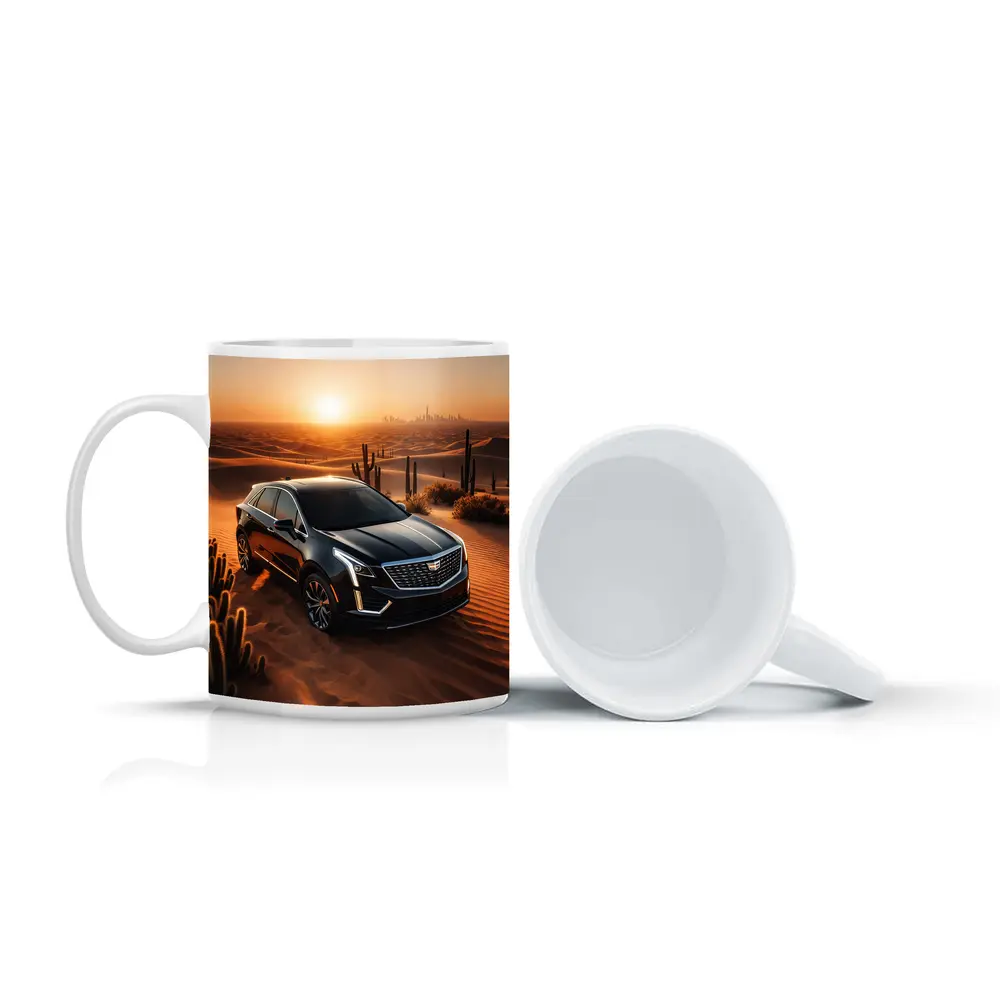 Cadillac XT5 Black SUV Desert Sunset – Mugs