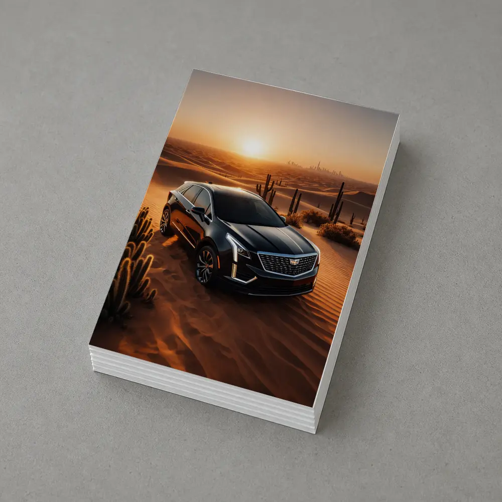 Cadillac XT5 Black SUV Desert Sunset – Postcards