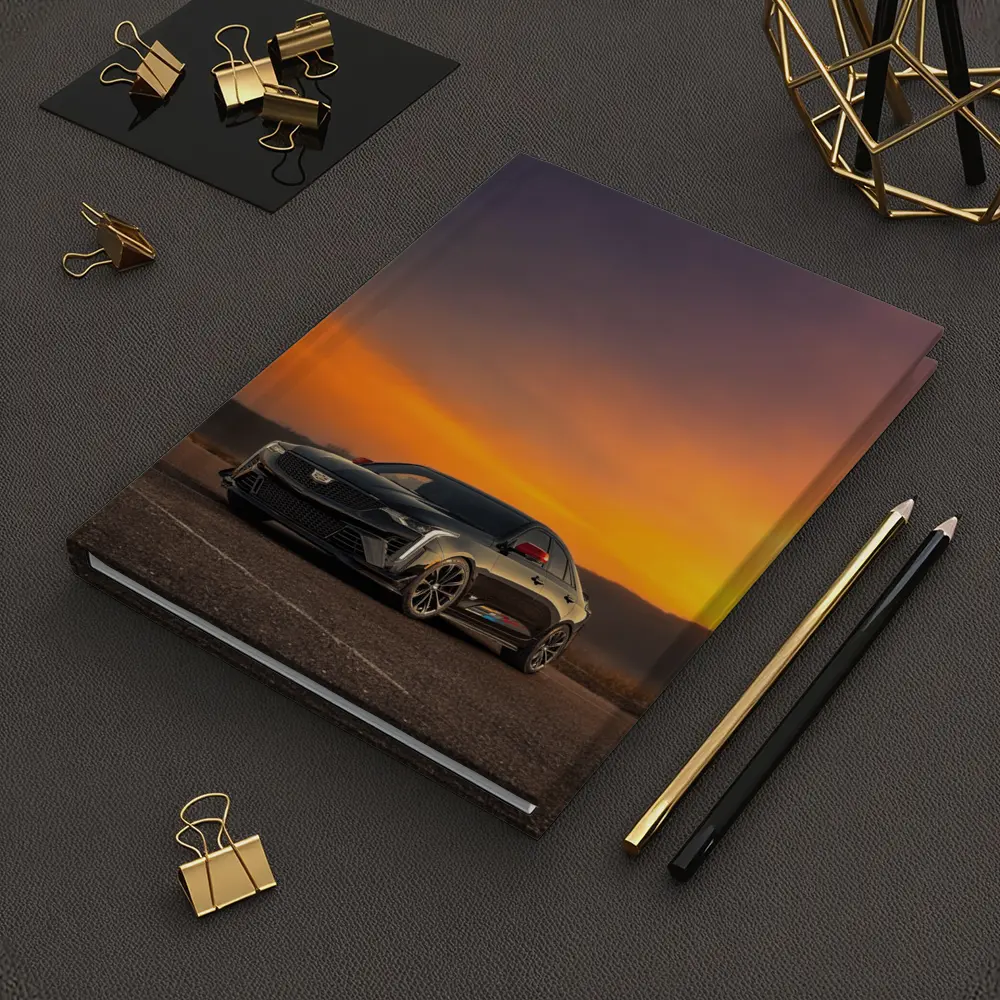 Cadillac CT5 Black Sedan Sunset Sky – Notebooks