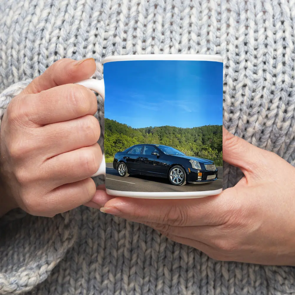 Cadillac CTS Black Sedan Mountain Road – Mugs