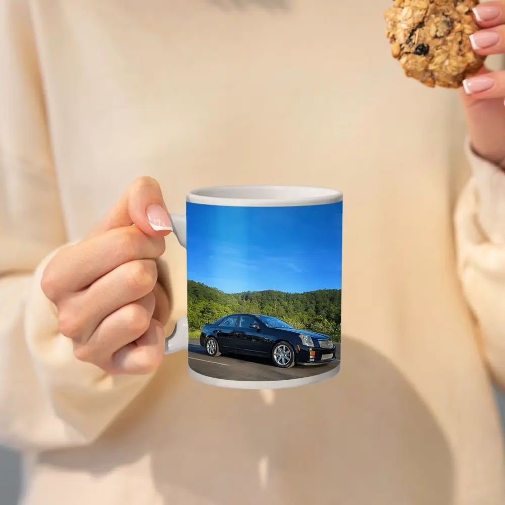 Cadillac CTS Black Sedan Mountain Road – Mugs