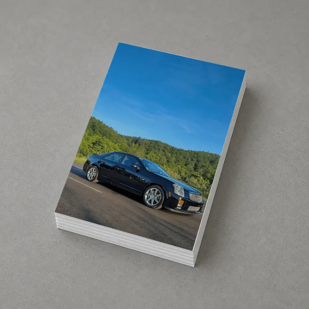 Cadillac CTS Black Sedan Mountain Road – Postcards