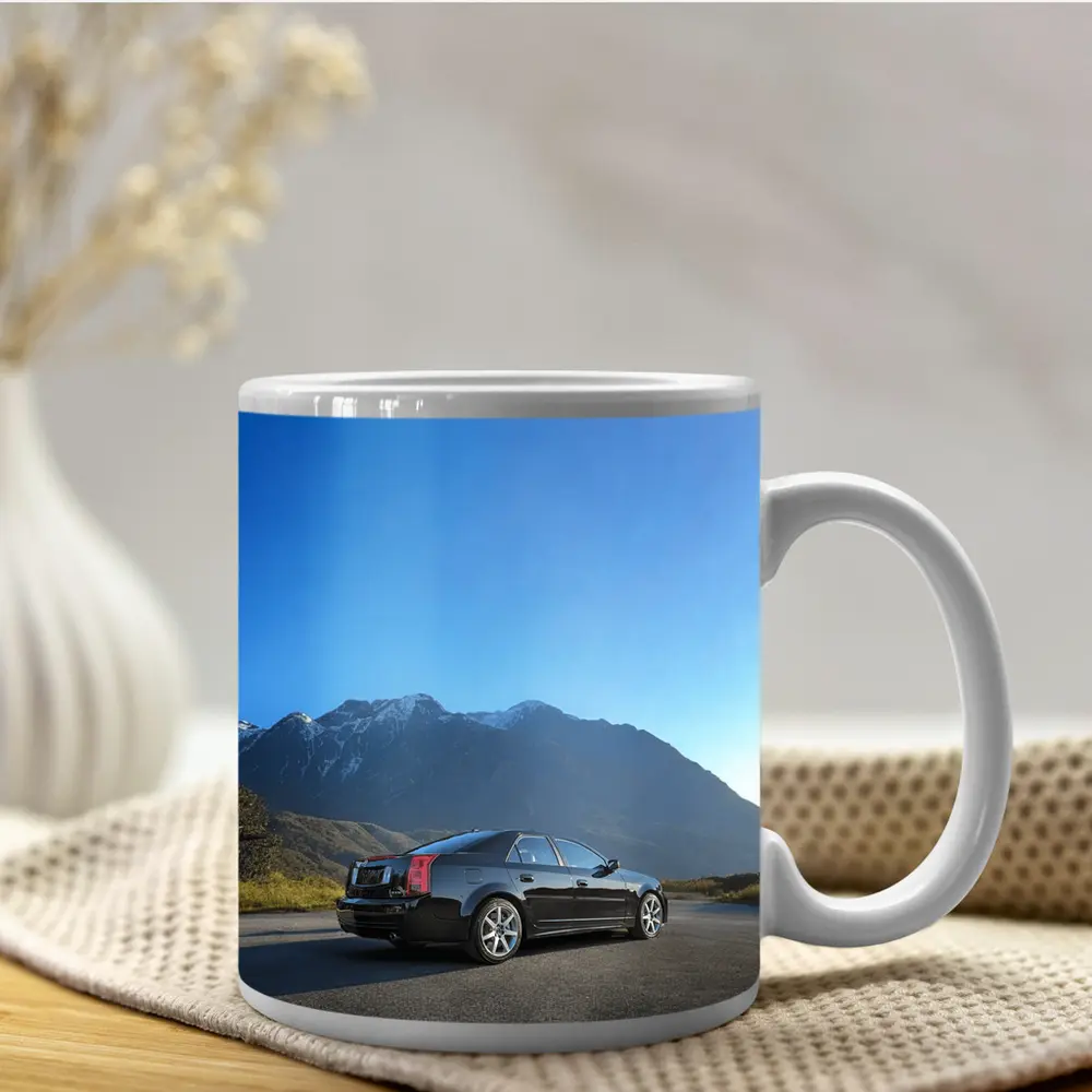 Cadillac CTS Black Sedan Mountain Road – Mugs