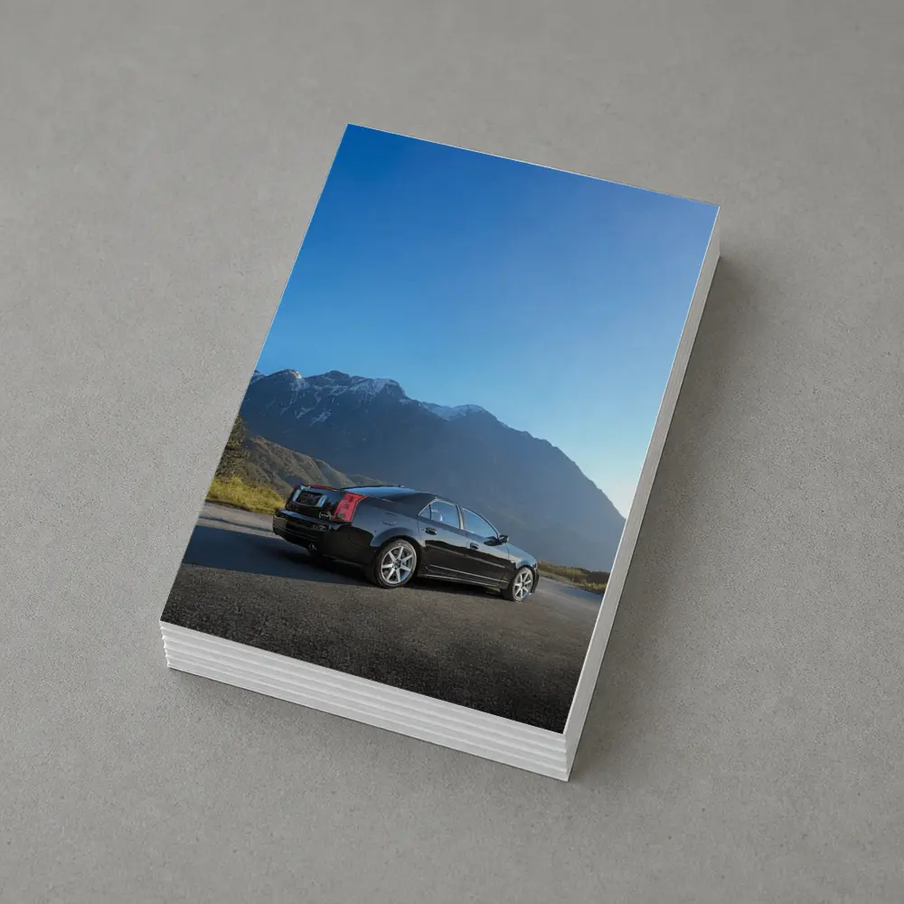 Cadillac CTS Black Sedan Mountain Road – Postcards