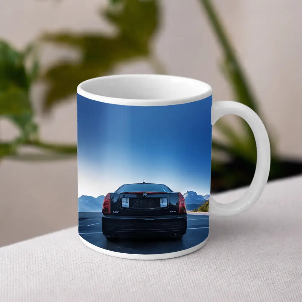 Cadillac CTS Black Rear Mountain Road – Mugs