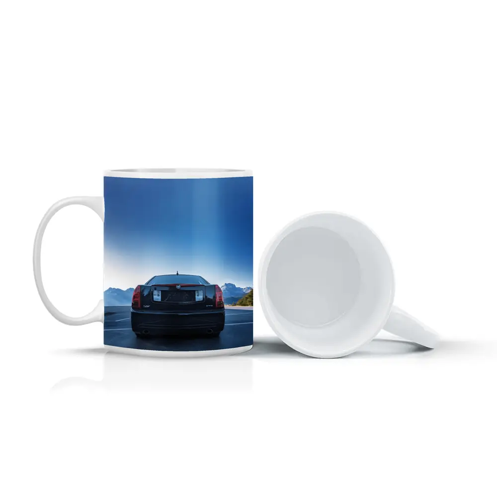 Cadillac CTS Black Rear Mountain Road – Mugs