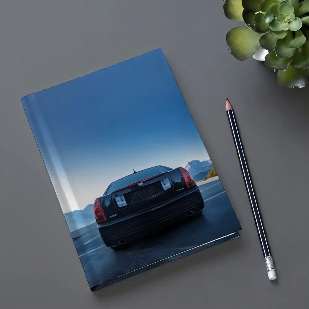 Cadillac CTS Black Rear Mountain Road – Notebooks