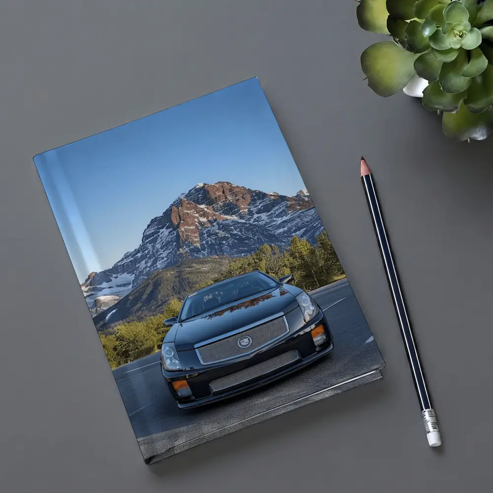 Cadillac CTS Black Car Mountain Background – Notebooks