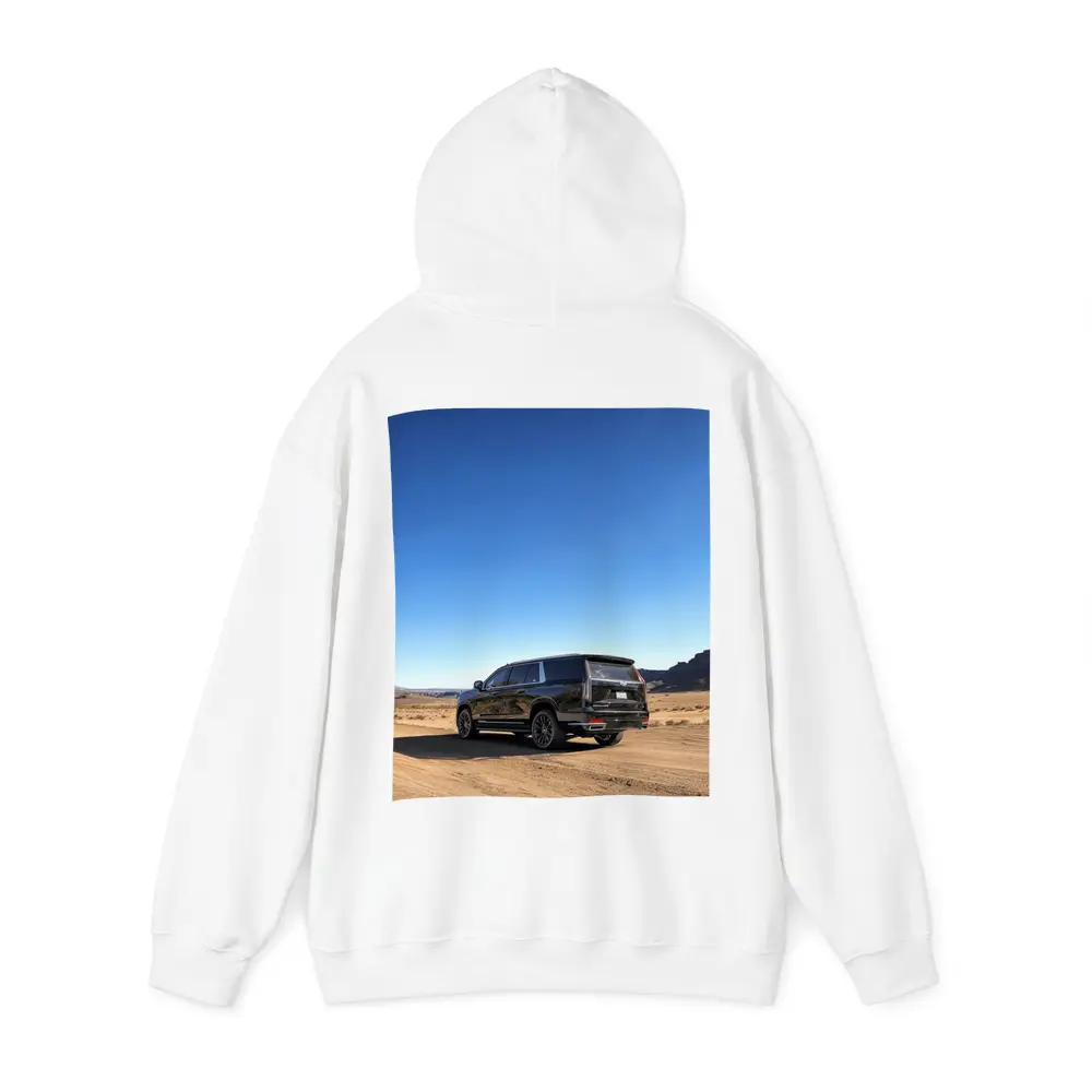 Black Cadillac Escalade Desert Dirt Road – Hoodies