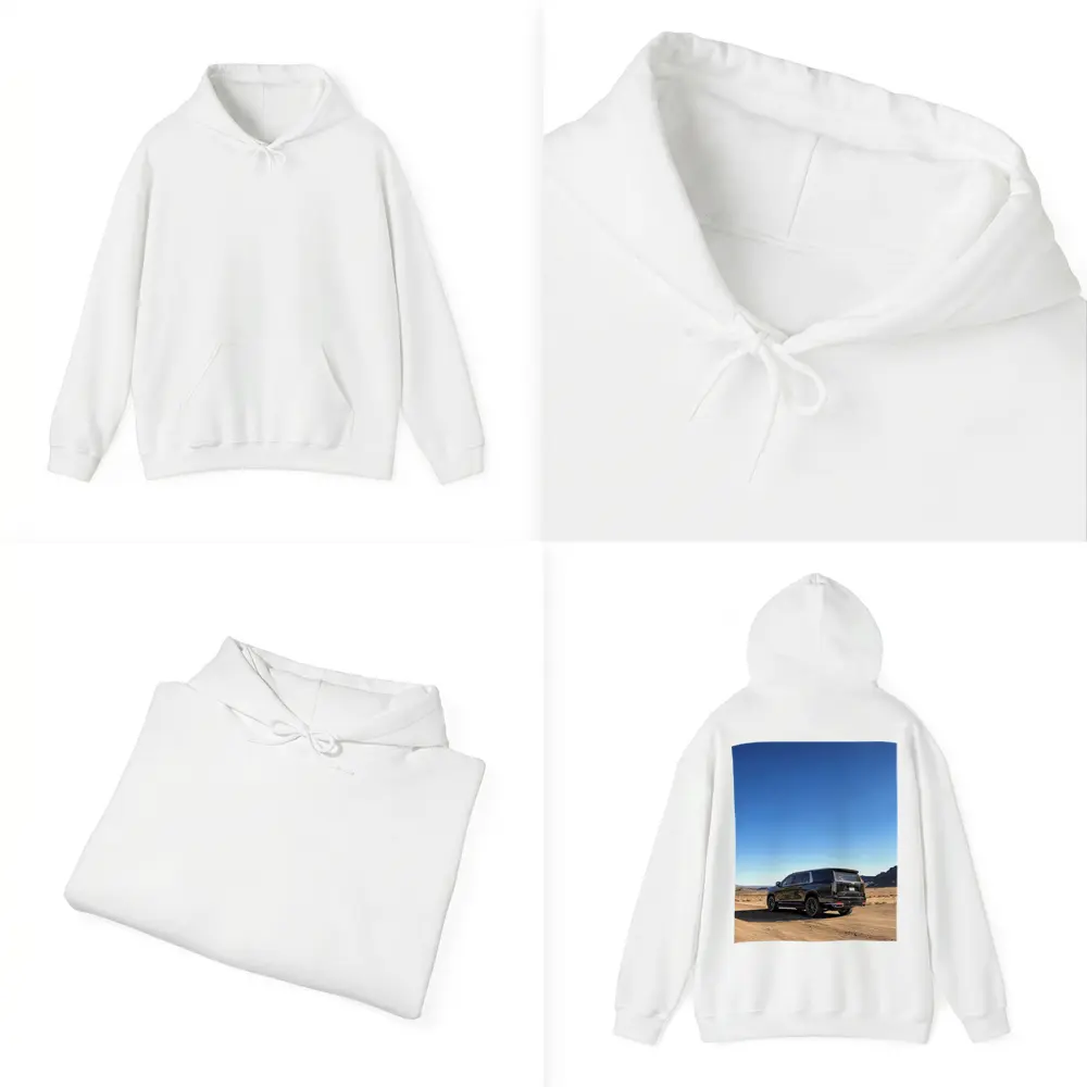 Black Cadillac Escalade Desert Dirt Road – Hoodies