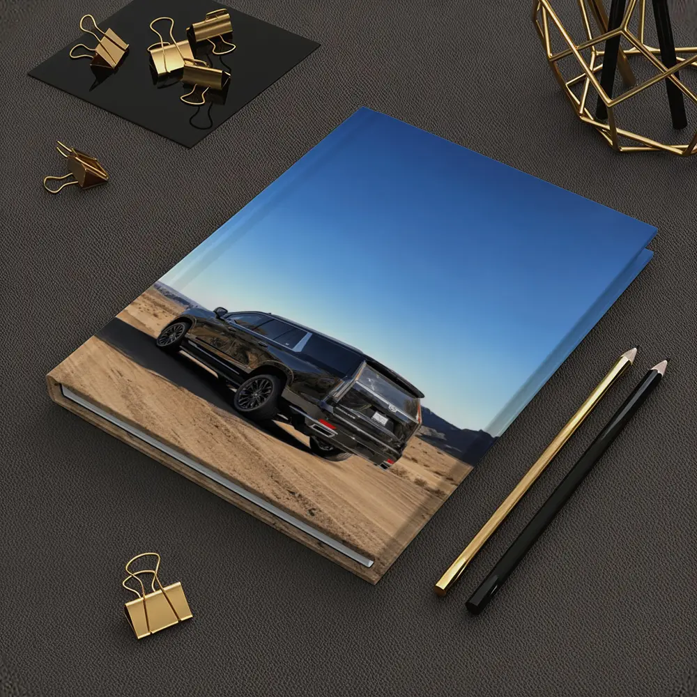 Black Cadillac Escalade Desert Dirt Road – Notebooks