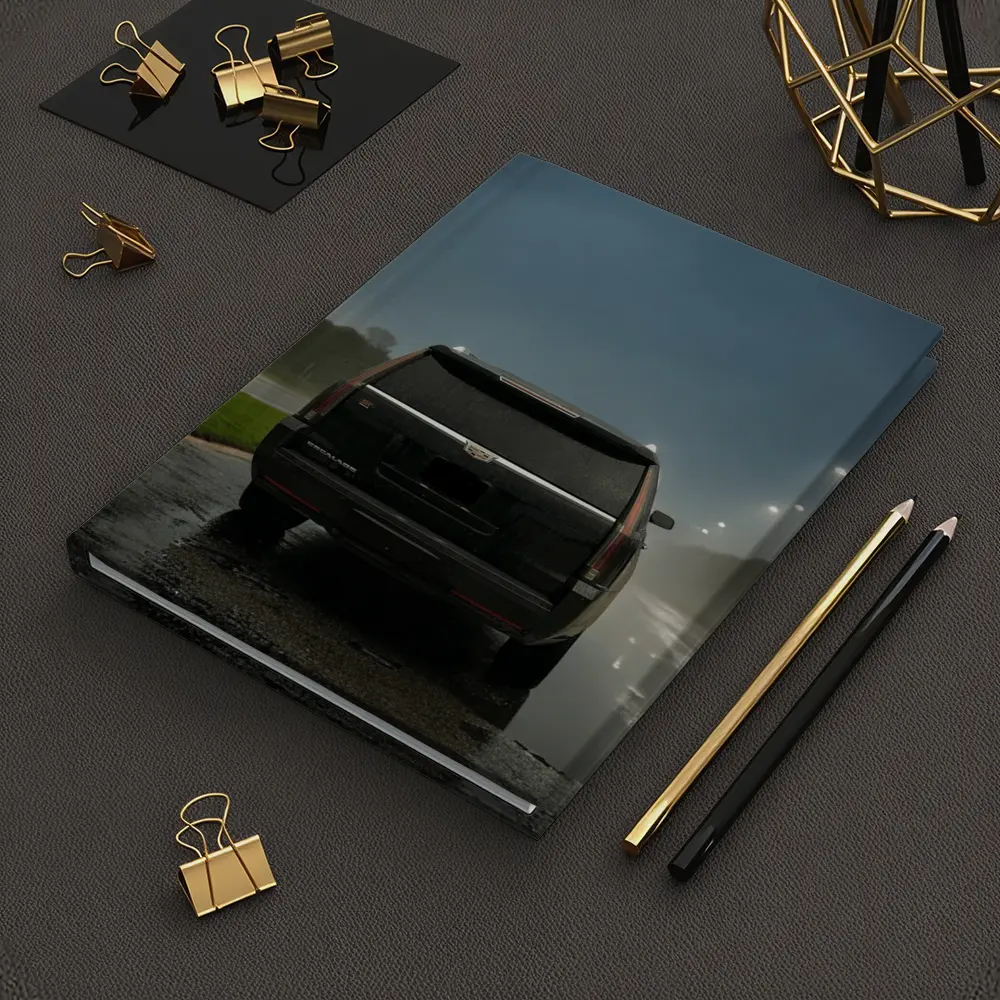 Cadillac Escalade Black Rainy Night Street – Notebooks