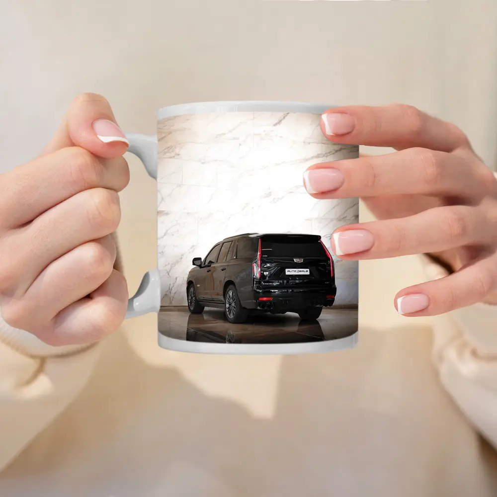 Cadillac Escalade Black Marble Wall Background – Mugs
