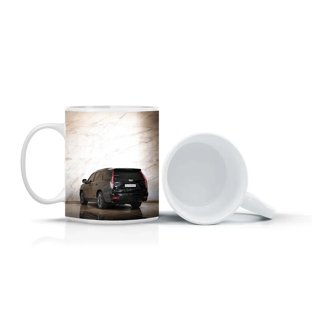 Cadillac Escalade Black Marble Wall Background – Mugs