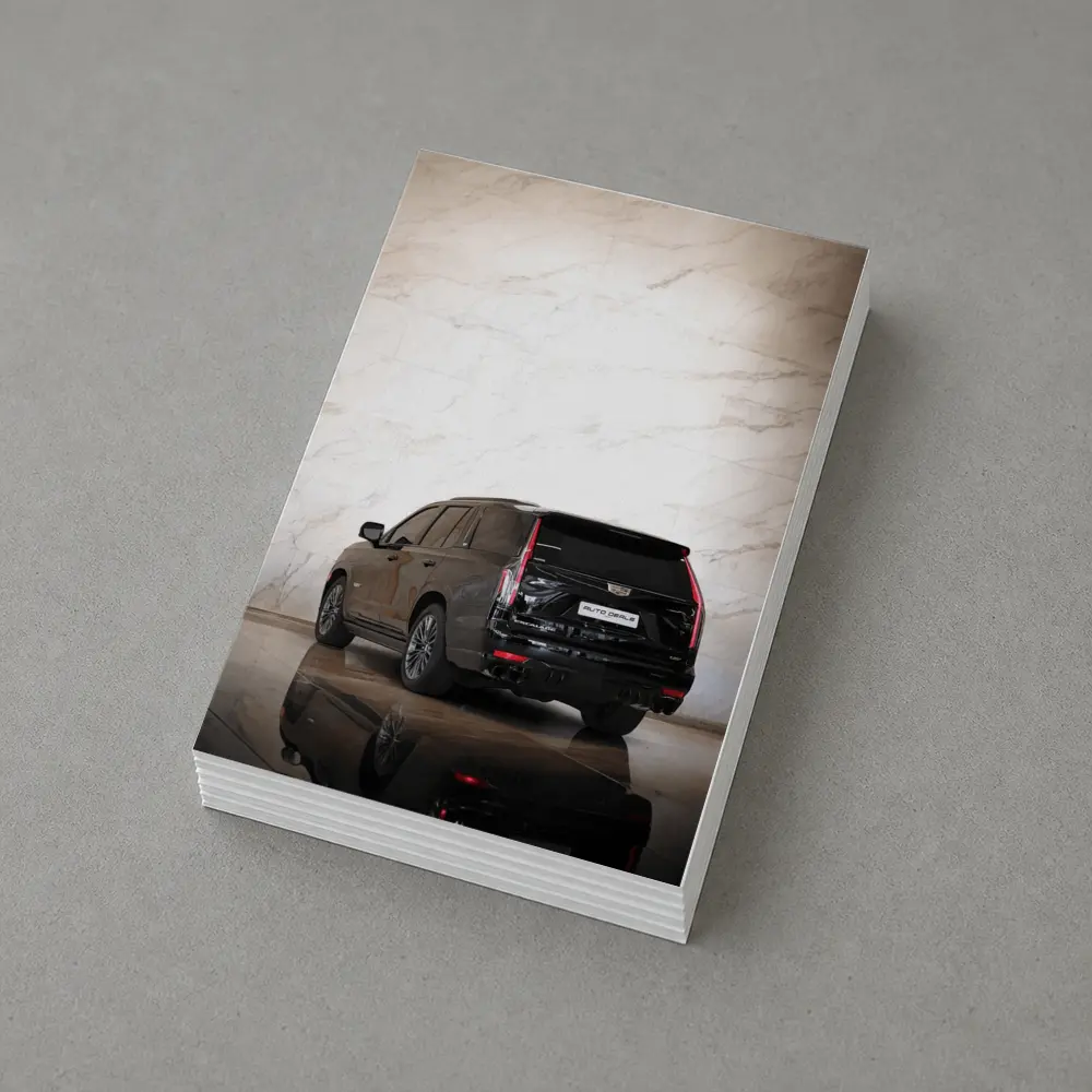 Cadillac Escalade Black Marble Wall Background – Postcards