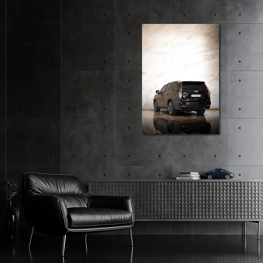 Cadillac Escalade Black Marble Wall Background – Wall Art