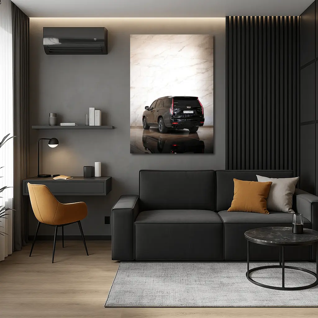 Cadillac Escalade Black Marble Wall Background – Wall Art