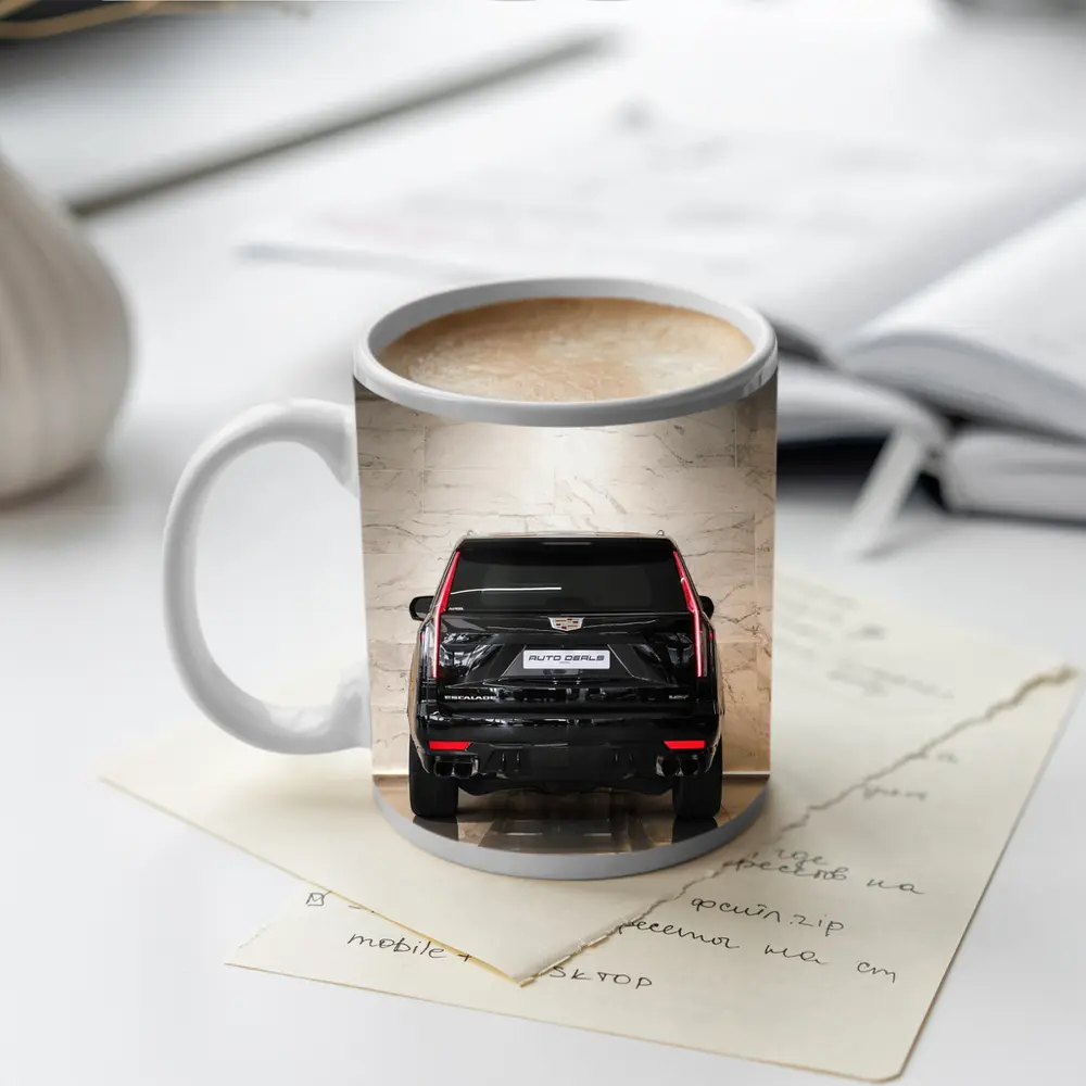 Cadillac Escalade Black Rear Marble Showroom – Mugs