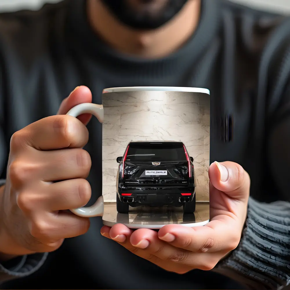Cadillac Escalade Black Rear Marble Showroom – Mugs