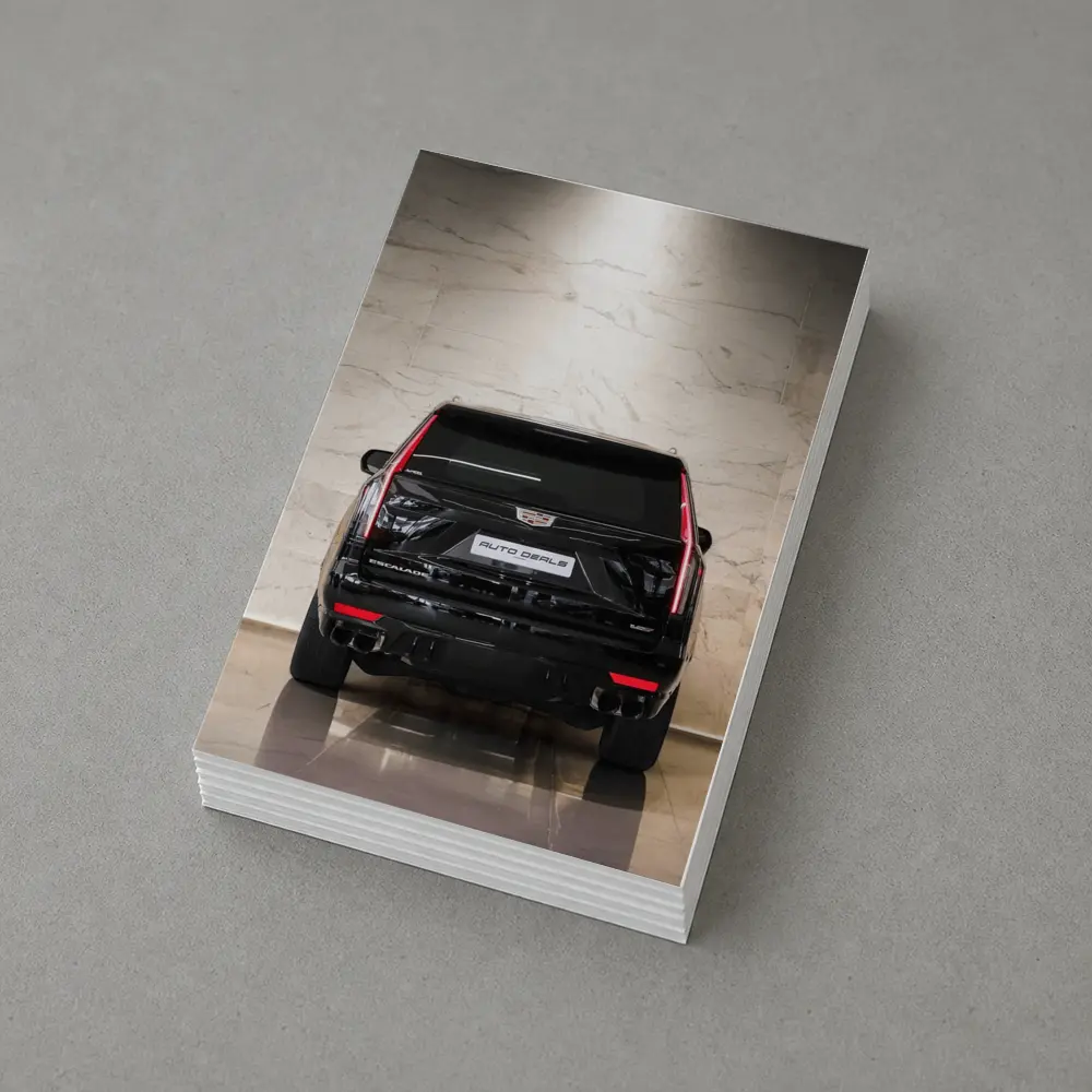Cadillac Escalade Black Rear Marble Showroom – Postcards