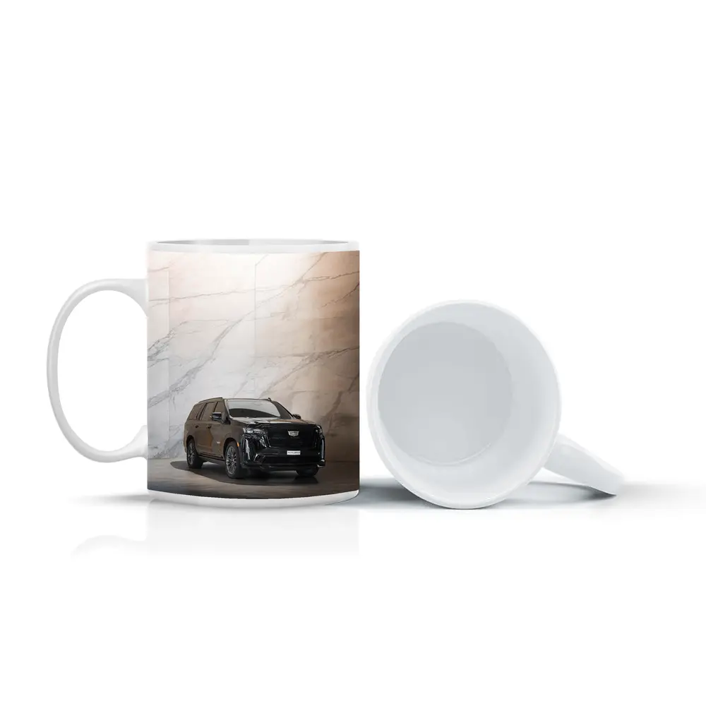 Cadillac Escalade Black Marble Wall Background – Mugs