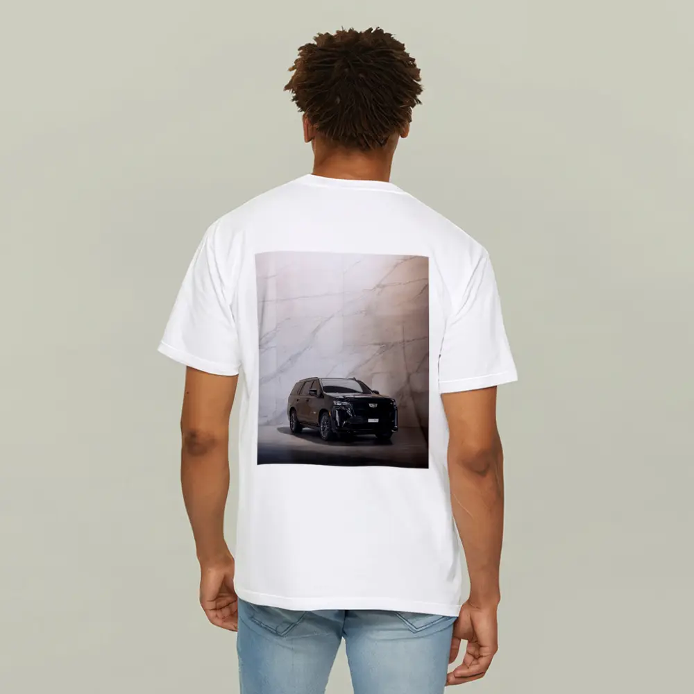 Cadillac Escalade Black Marble Wall Background – T-Shirts