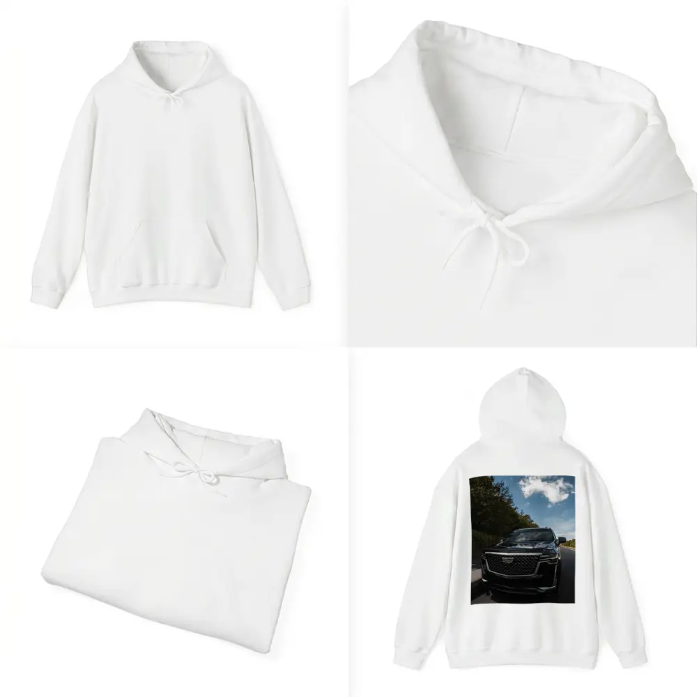 Black Cadillac Escalade on Open Road – Hoodies