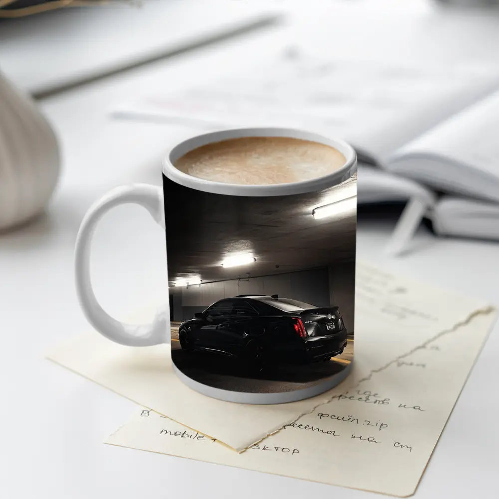 Cadillac ATS Black Coupe Underground Parking – Mugs