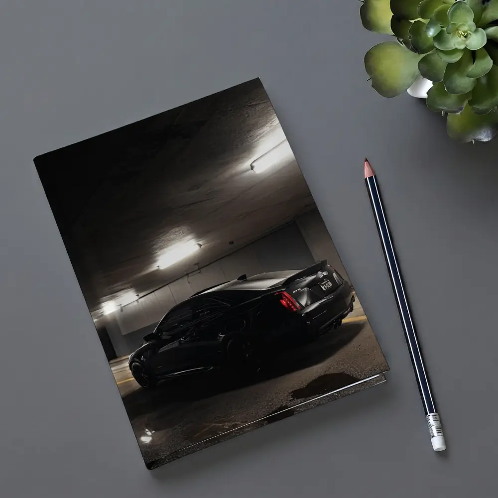 Cadillac ATS Black Coupe Underground Parking – Notebooks