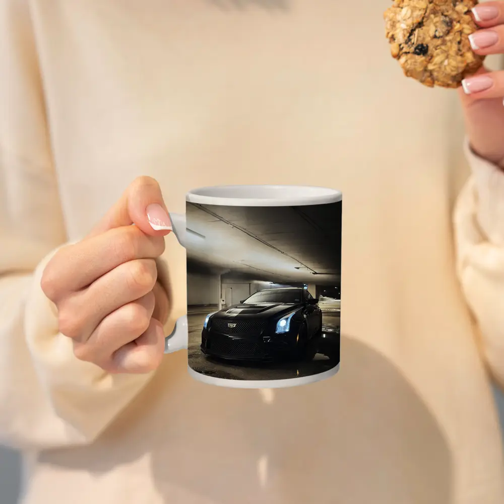 Black Cadillac ATS Underground Parking Garage – Mugs