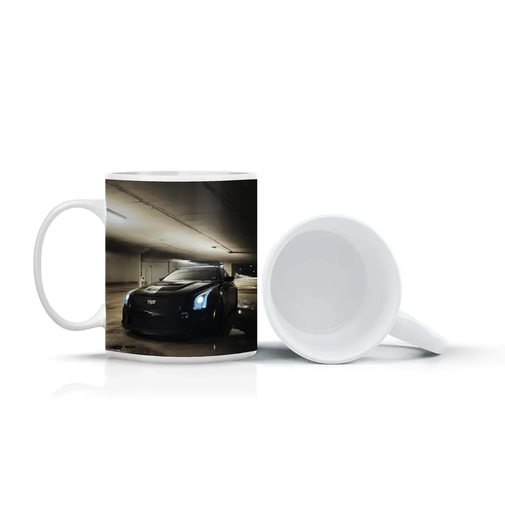 Black Cadillac ATS Underground Parking Garage – Mugs