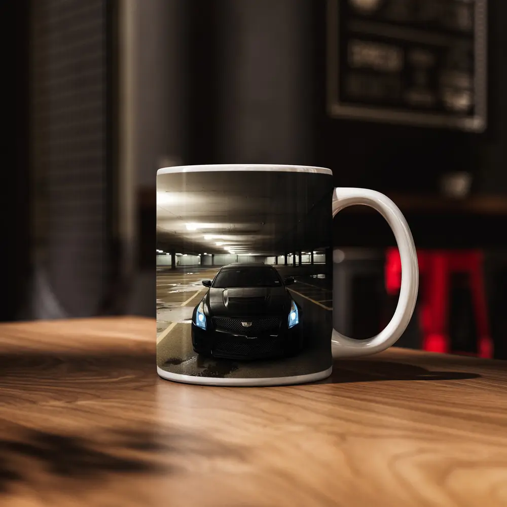 Cadillac ATS Black Underground Parking Garage – Mugs