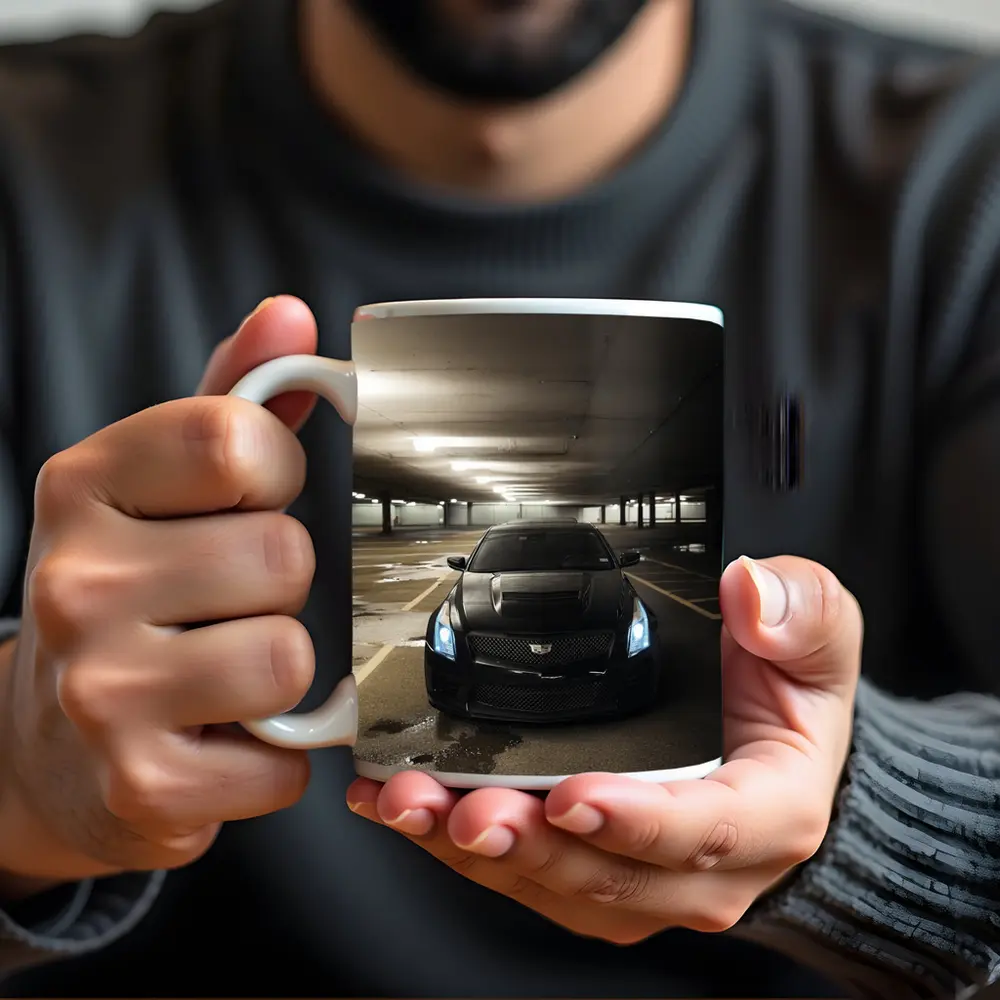 Cadillac ATS Black Underground Parking Garage – Mugs