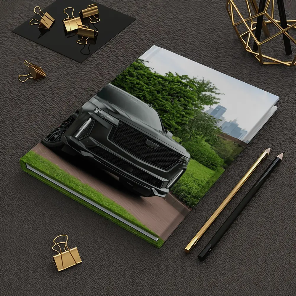 Cadillac Escalade Black SUV City Background – Notebooks