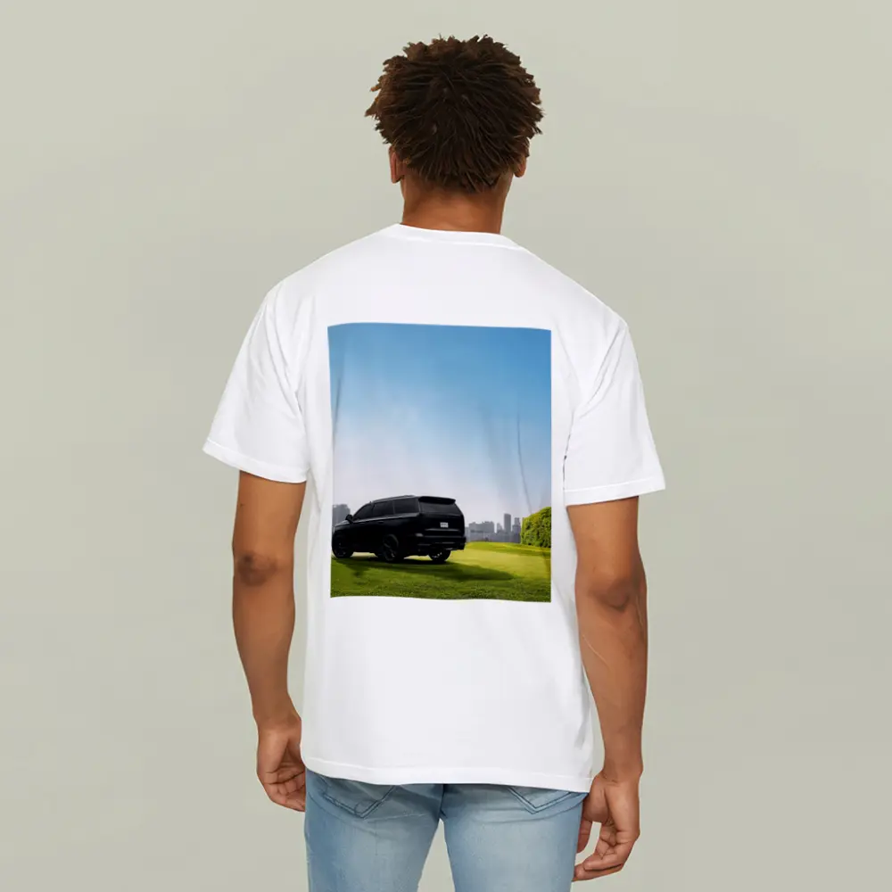 Black Cadillac Escalade Green Field City – T-Shirts