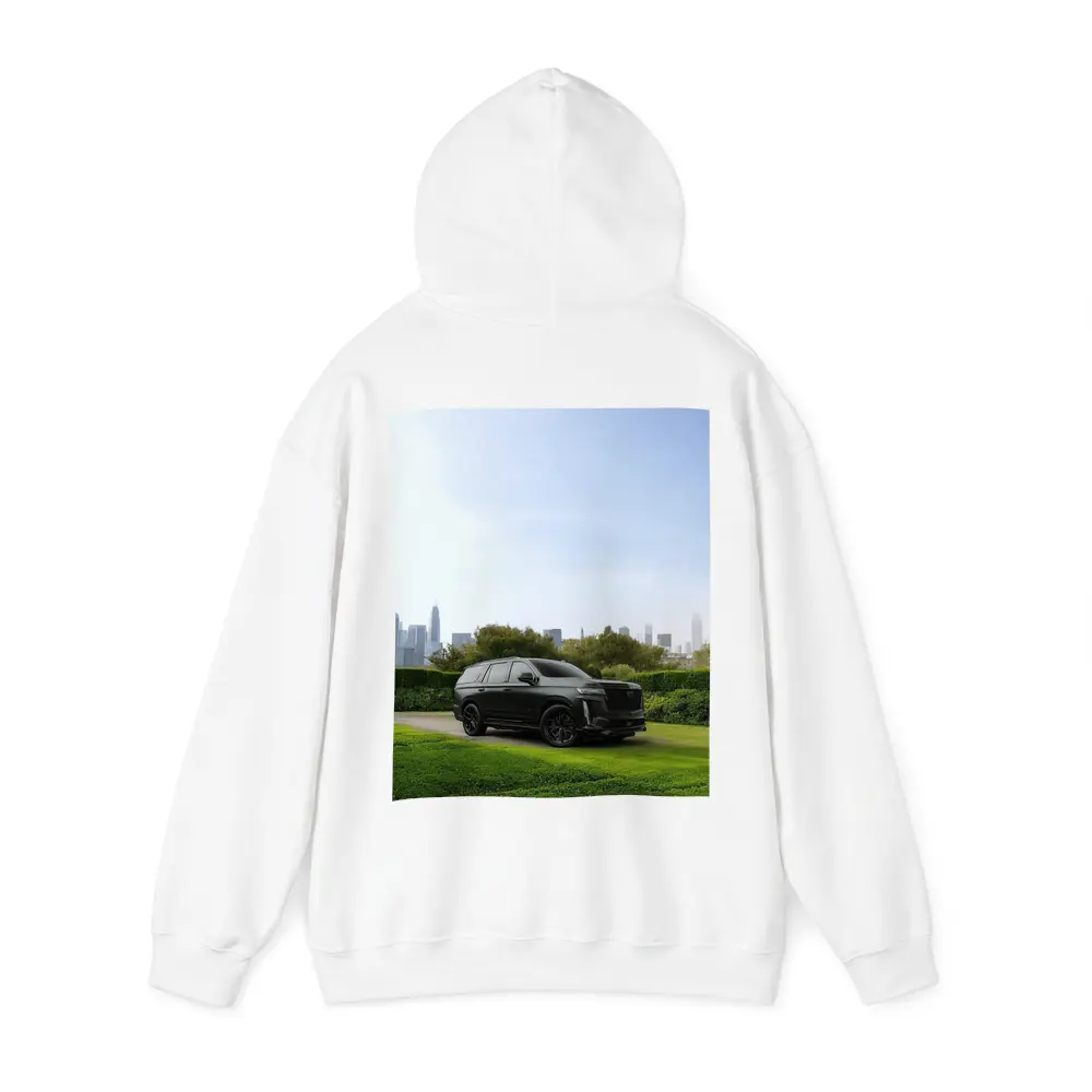 Cadillac Escalade Black SUV City Skyline – Hoodies