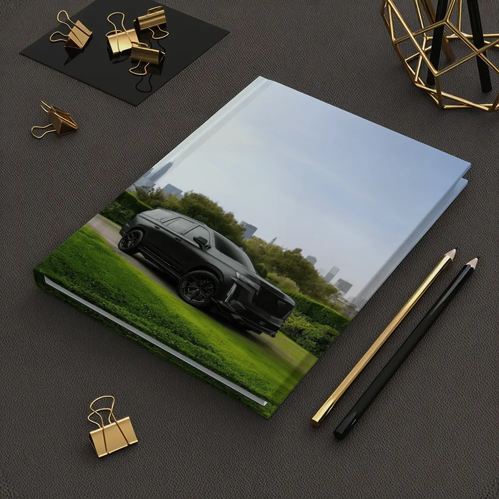Cadillac Escalade Black SUV City Skyline – Notebooks