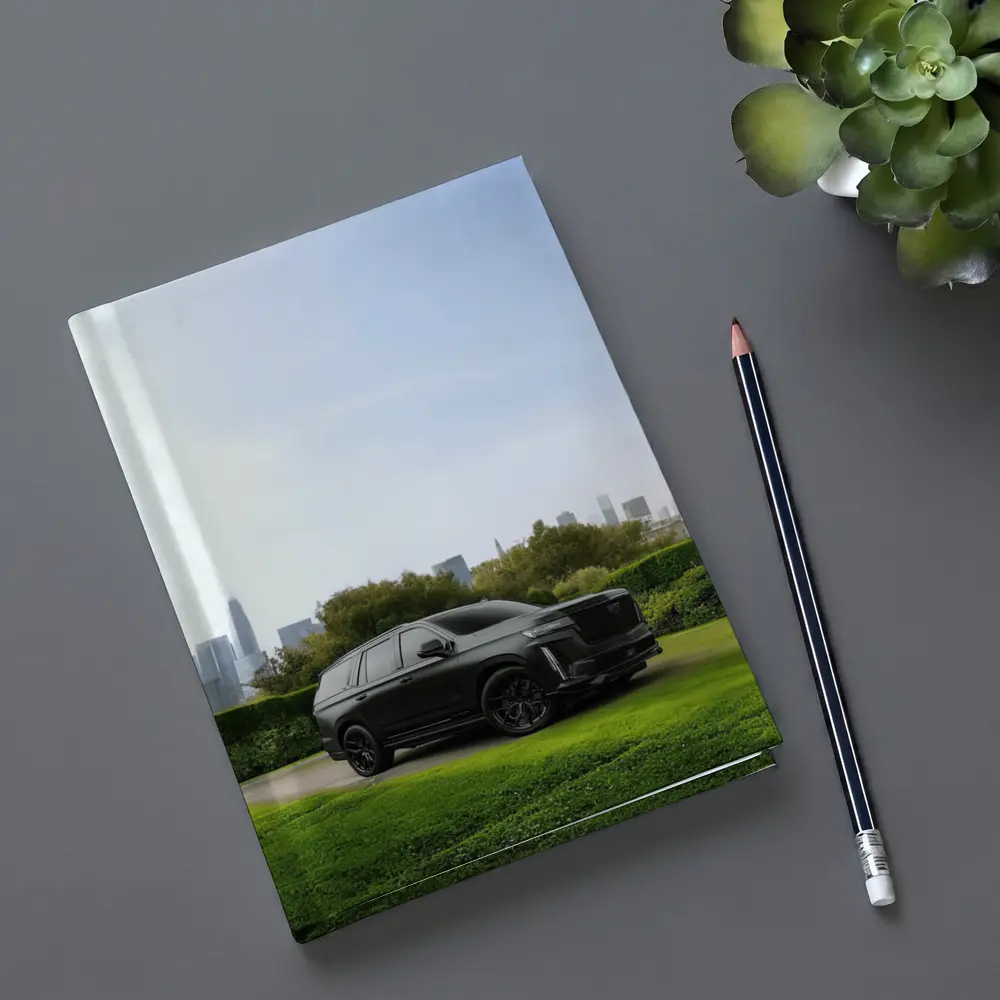 Cadillac Escalade Black SUV City Skyline – Notebooks