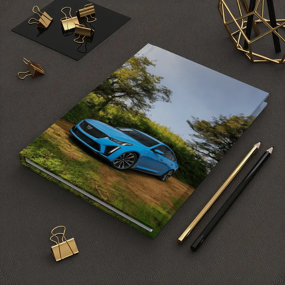 Cadillac CT5 Blue Sedan Forest Setting – Notebooks
