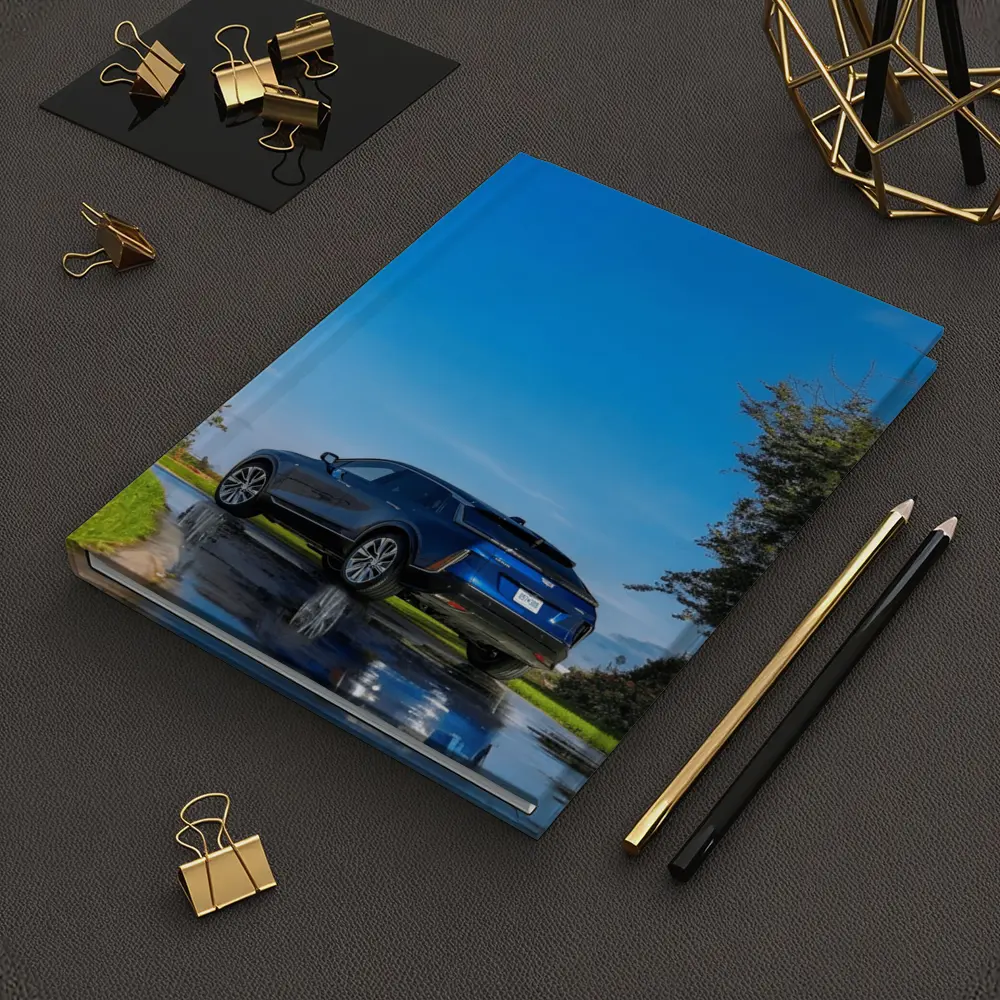 Cadillac IQ Blue SUV Wet Road – Notebooks