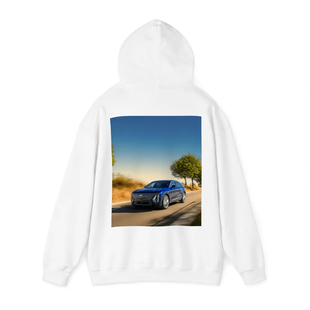 Cadillac Lyriq Blue SUV Open Road Drive – Hoodies