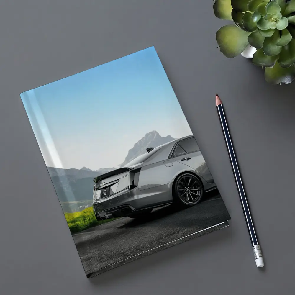 Cadillac CTS Gray Rear Mountain Backdrop – Notebooks