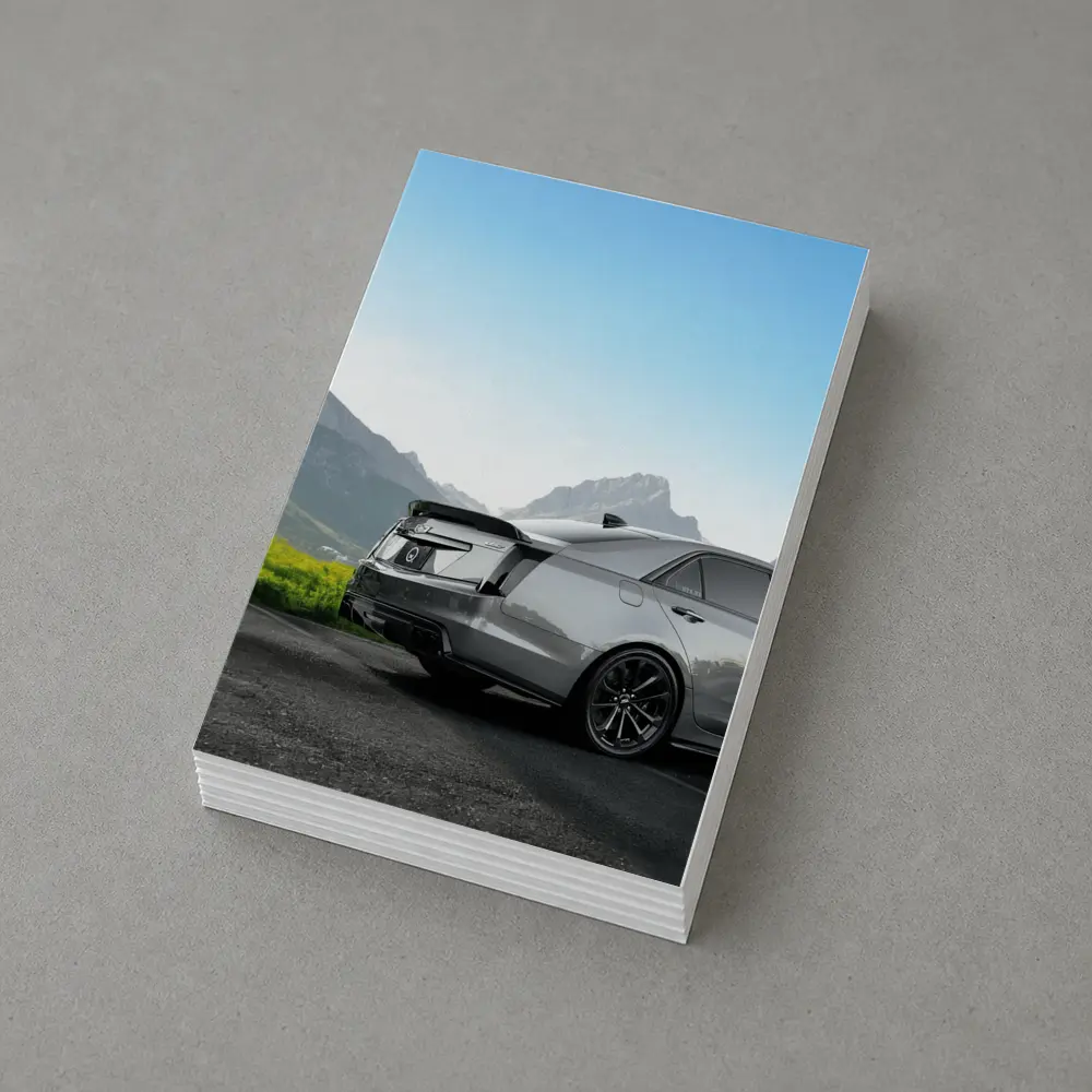 Cadillac CTS Gray Rear Mountain Backdrop – Postcards